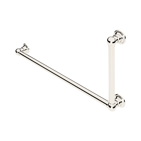 Traditional L-shaped grab rail H450 x W900mm LH