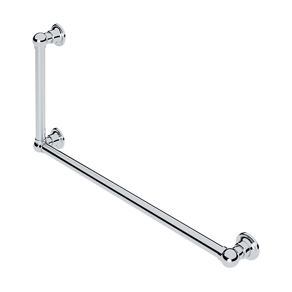 Traditional L-shaped grab rail H450 x W900mm RH