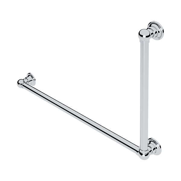 Traditional L-shaped grab rail H600 x W900mm LH