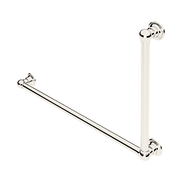 Traditional L-shaped grab rail H600 x W900mm LH