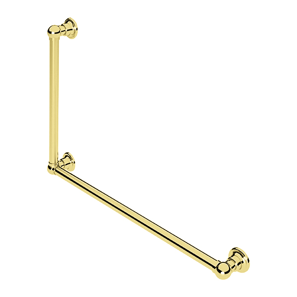 Traditional L-shaped grab rail H600 x W900mm RH