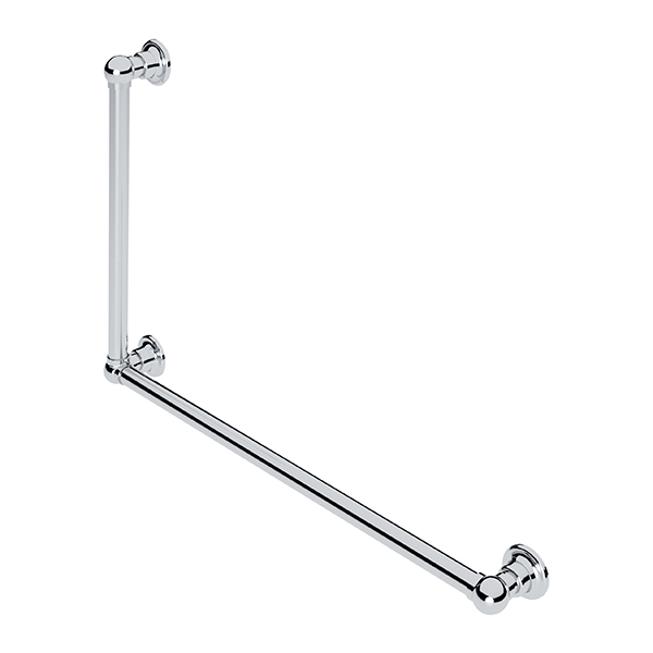 Traditional L-shaped grab rail H600 x W900mm RH