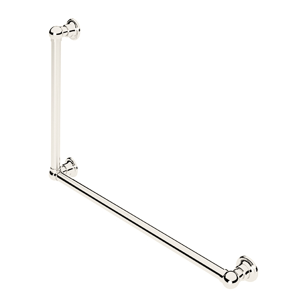 Traditional L-shaped grab rail H600 x W900mm RH