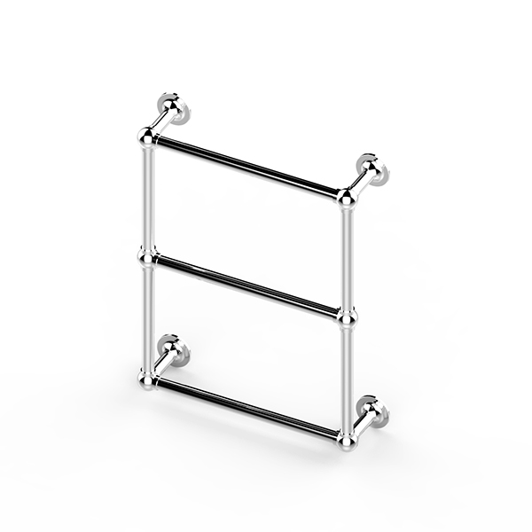 Traditional wall-mounted towel warmer 525W x 675H x 138D