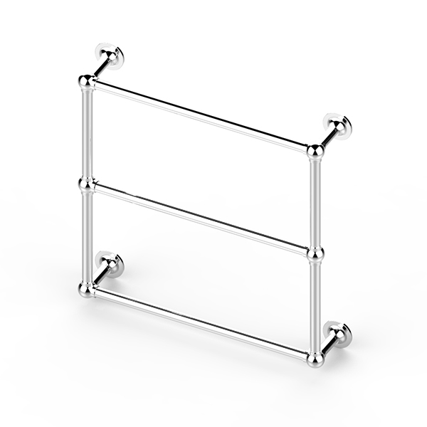 Traditional wall-mounted towel warmer 675W x 675H x 138D