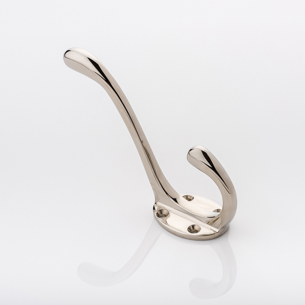 Old Vic solid brass double hook