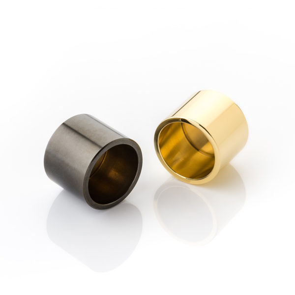 Solid brass end bracket for round hanging rail