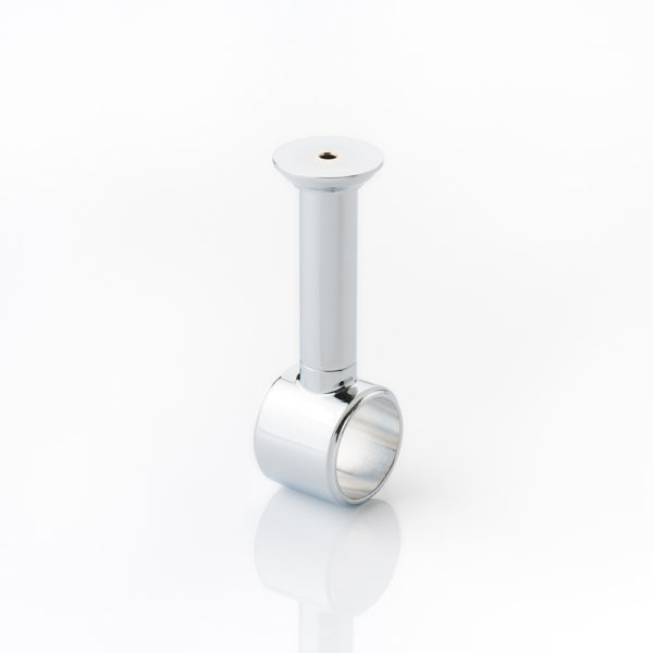 Solid brass classic support bracket for round hanging rail