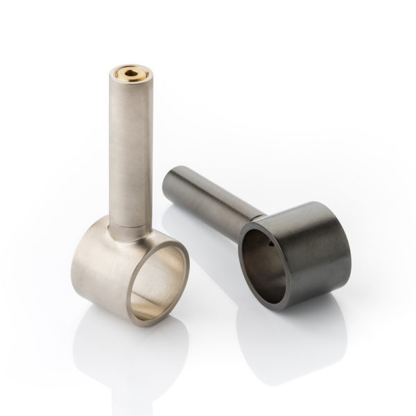 Solid brass support bracket for round hanging rail