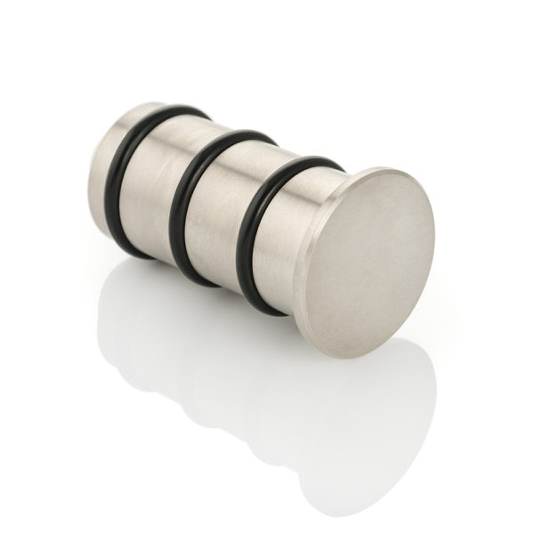 Solid brass end cap for round hanging rail