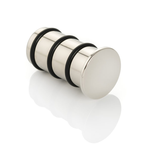 Solid brass end cap for round hanging rail