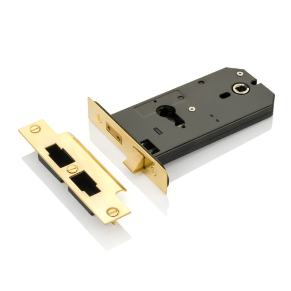 Horizontal euro cylinder latch lock