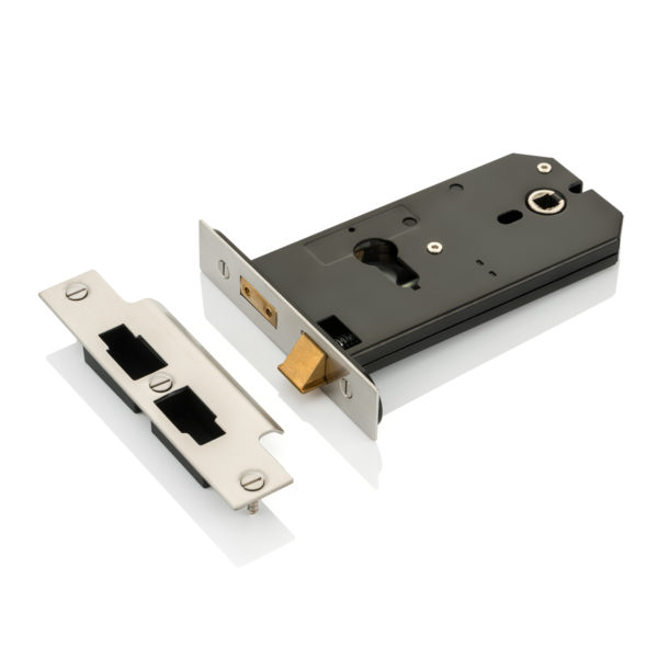 Horizontal euro cylinder latch lock
