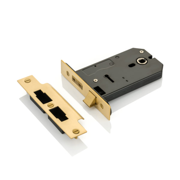 Horizontal traditional key latch lock