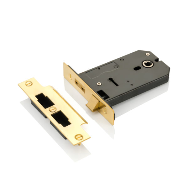 Horizontal traditional key latch lock