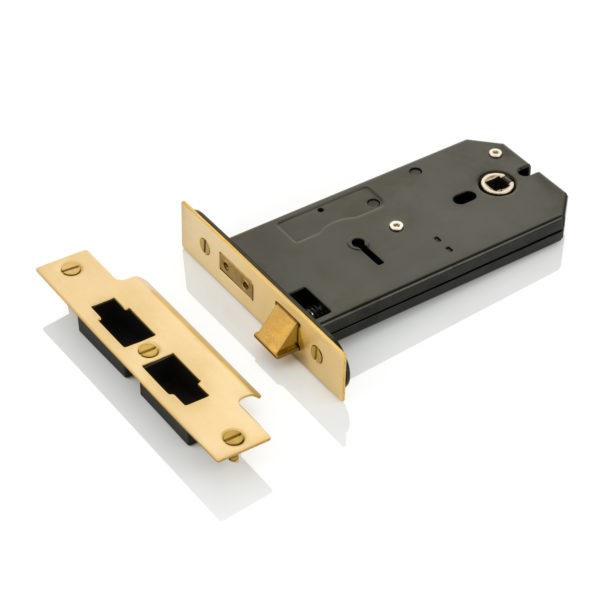 Horizontal traditional key latch lock