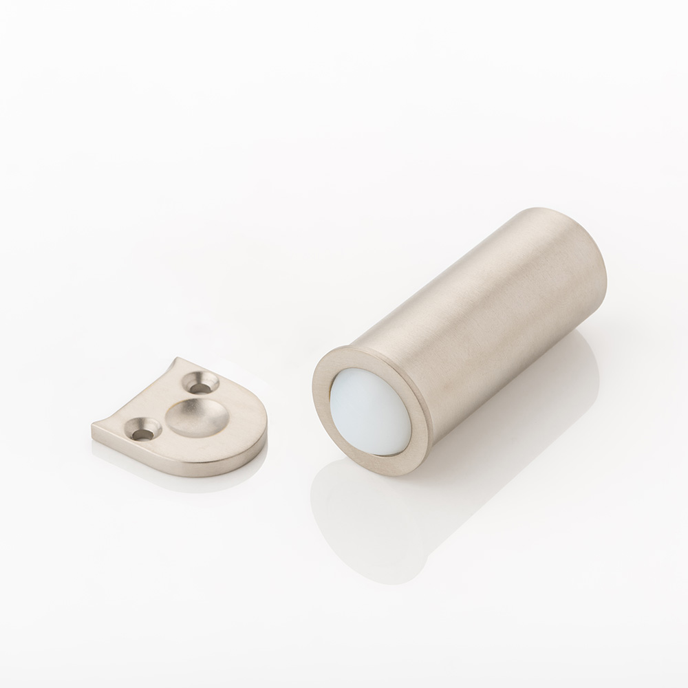 Solid brass round bullet cabinet catch, bonded