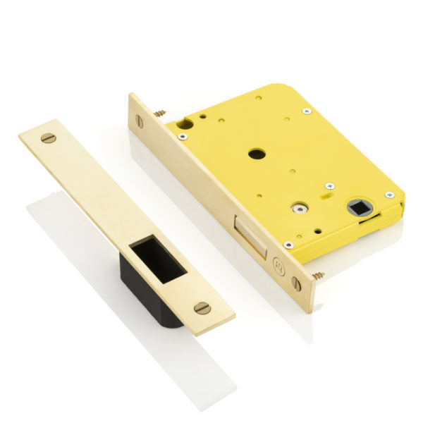 Yellow lock pocket sliding door privacy hook lock