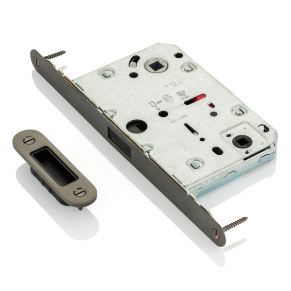 Privacy latch lock with magnetic latch