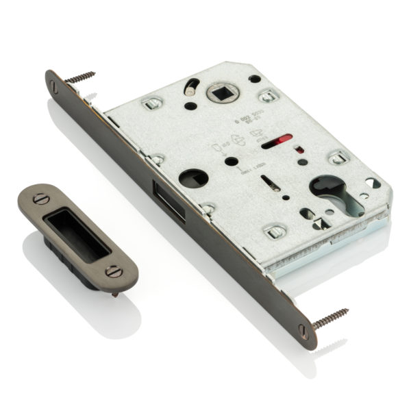 Euro profile latch lock with magnetic latch