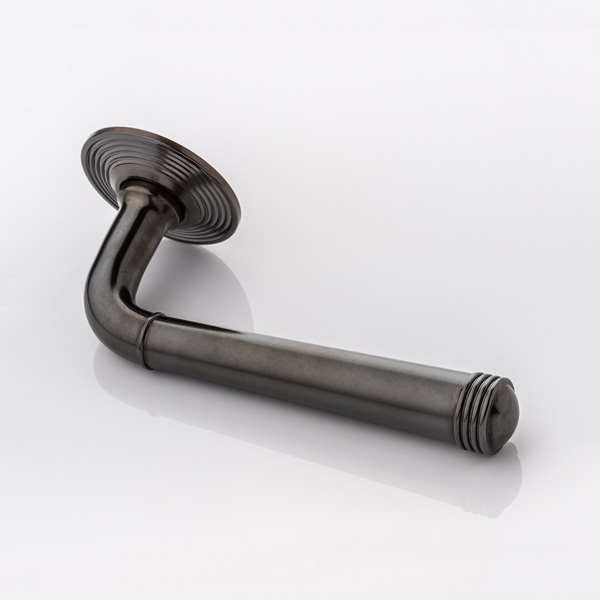 Hurleigh solid brass door lever handle with reeded rose