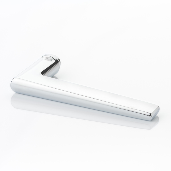 Wedge solid brass door lever handle with roseless rose