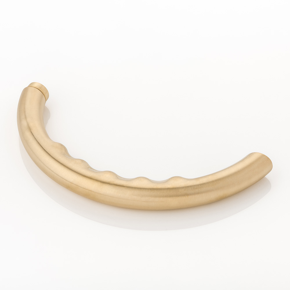 Infinity solid brass door lever handle with roseless rose