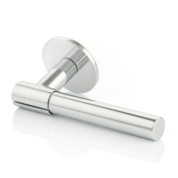 KH Clasp solid brass door lever handle with round rose