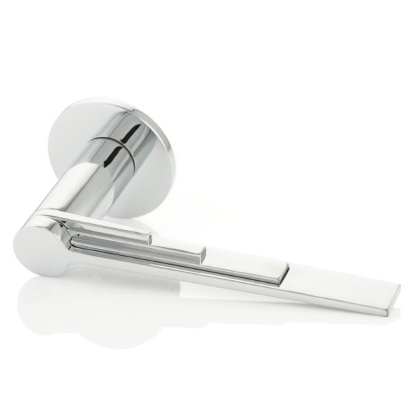 Scala II solid brass door lever handle