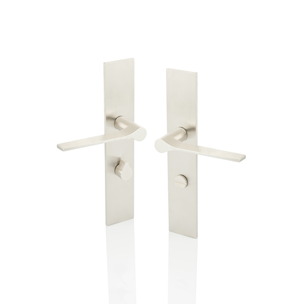 Fonteyn door lever handle with backplate and privacy turn/release