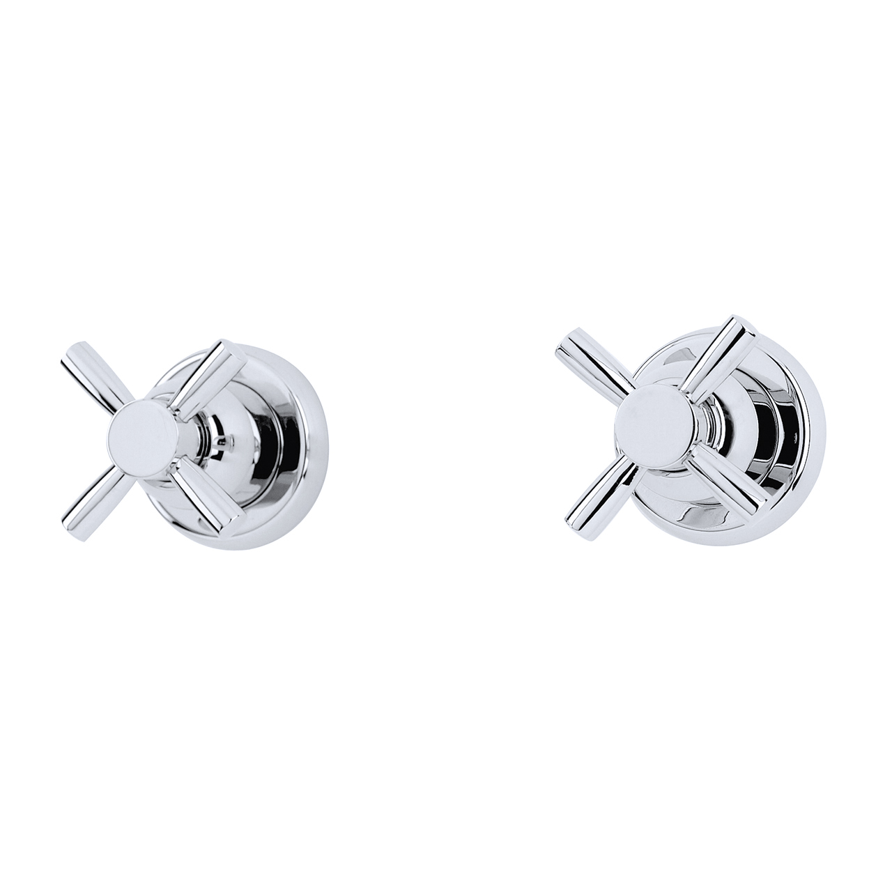 Langbourn wall-mounted bath/shower valves with crossheads