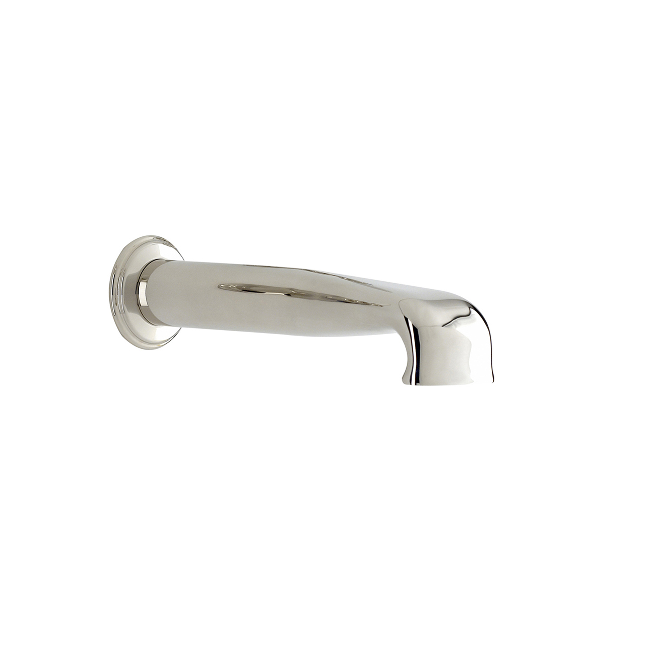 Wall-mounted low bath spout