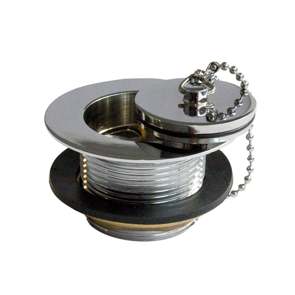 40mm bath waste with metal plug and chain