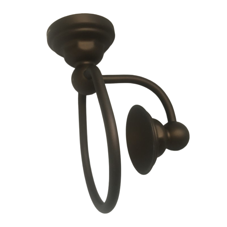 Wall-mounted soap dish in porcelain holder