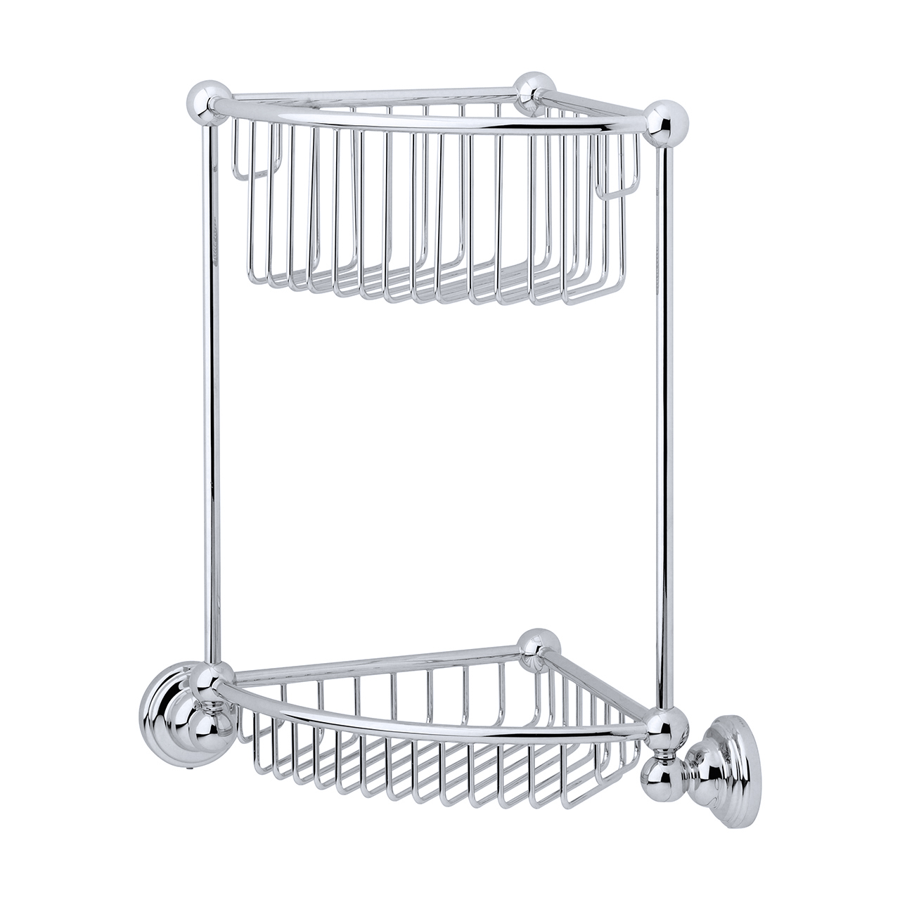 Two-tier corner basket