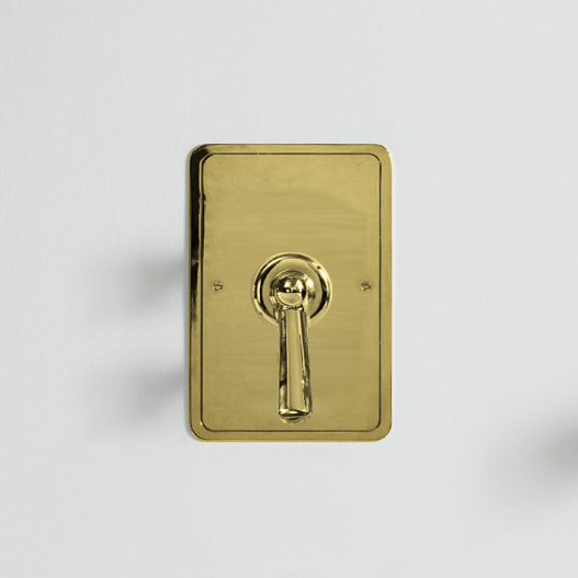 Rockwell single lever shower mixer with pressure balance valve & metal/coloured lever tap