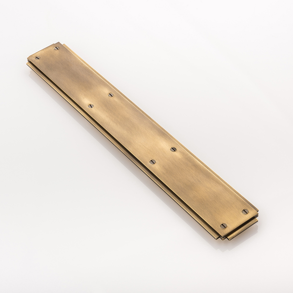 Adelphi solid brass push plate