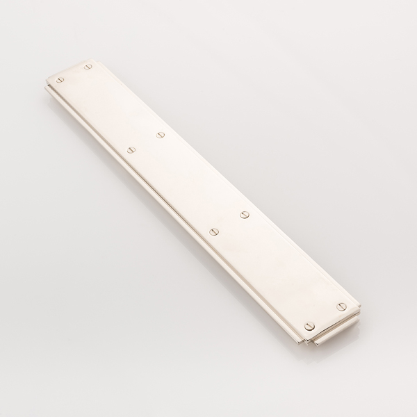 Adelphi solid brass push plate