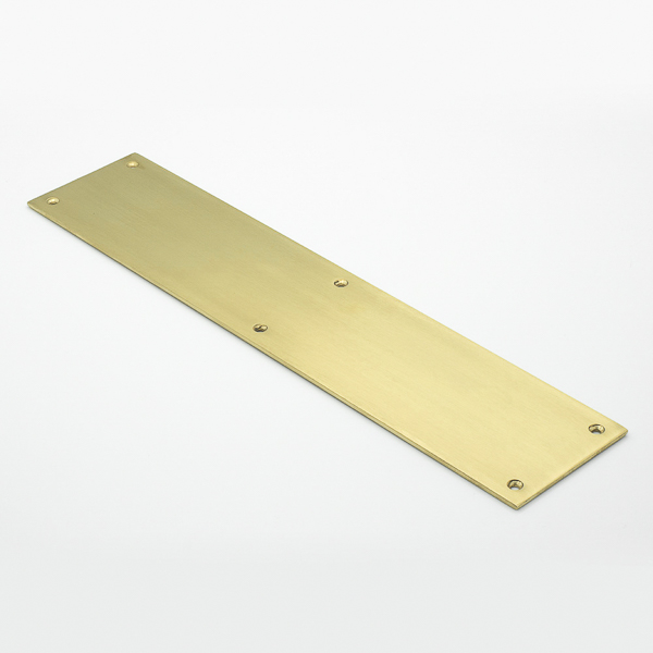 Solid brass extra thick push plate