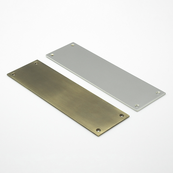 Solid brass extra thick push plate