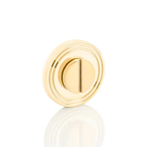 Emergency release round turn with grooved rose