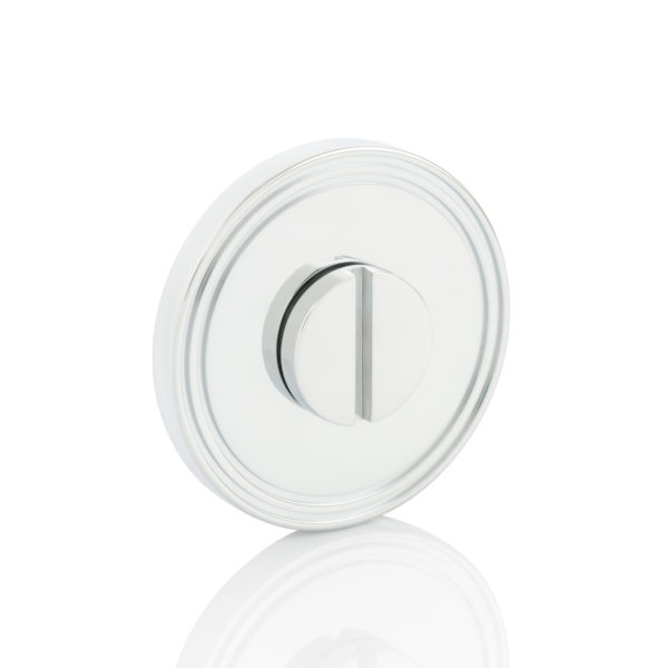 Emergency release round turn with grooved rose