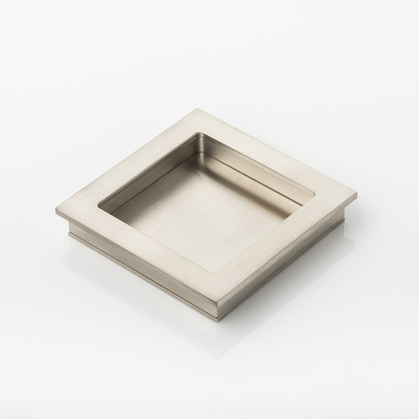 Cube solid brass recessed pull