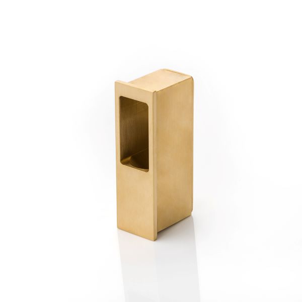 Solid brass pocket sliding door end pull