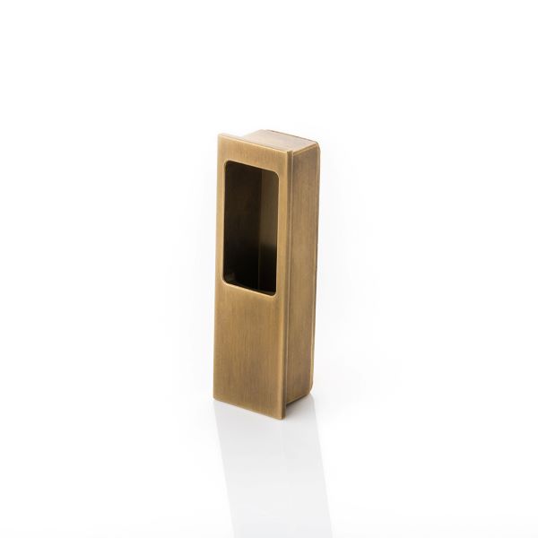 Solid brass pocket sliding door end pull