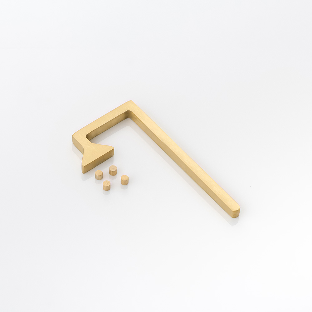 Solid brass 3D bathroom sign - Shower