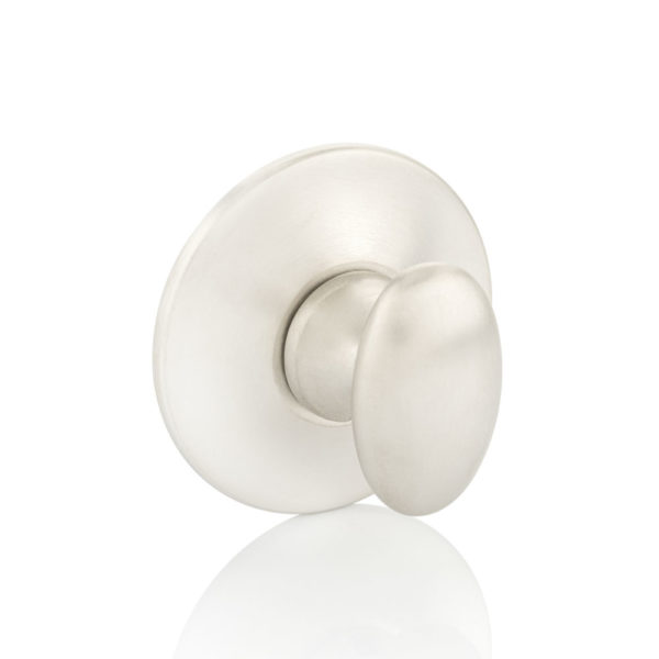 Oval thumb turn with tapered rose