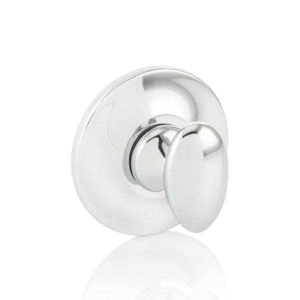 Oval thumb turn with tapered rose