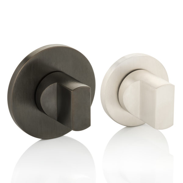 Pinch thumb turn with round rose