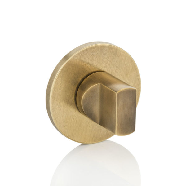 Pinch thumb turn with round rose